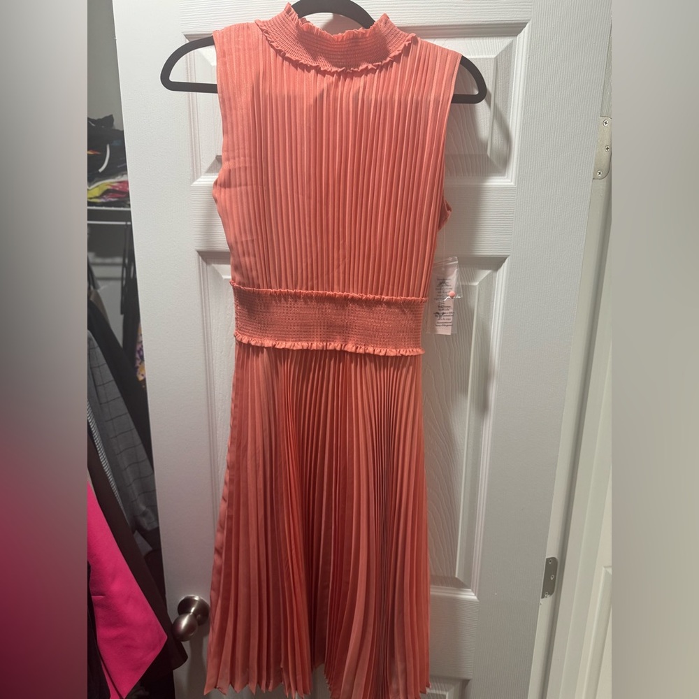 Nanette Lepore Coral Ruffle Dress